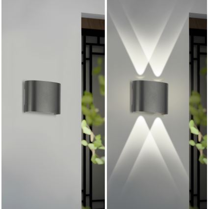 Brilagi - LED Externá nástenná lampa FLAREBOX LED/4W/230V antracit IP65