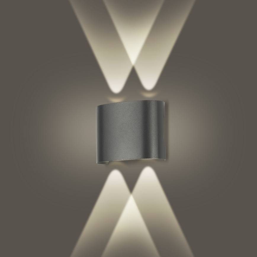 Brilagi - LED Externá nástenná lampa FLAREBOX LED/4W/230V antracit IP65