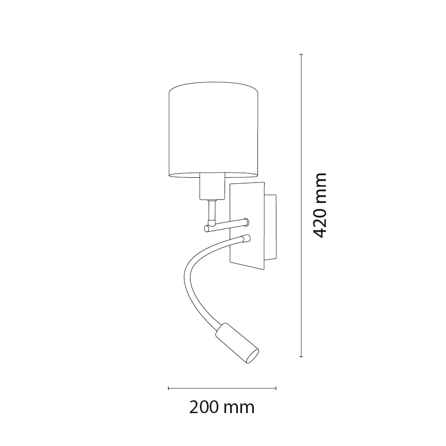 BRILAGI - LED Detské flexibilné nástenné svietidlo BOBO 1xE27/25W/230V + LED/3W čierne/biele/so zvieratkami