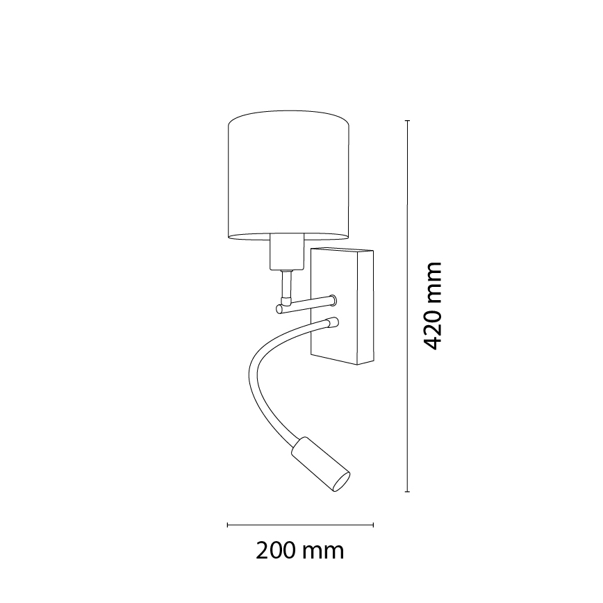 BRILAGI - LED Detská flexibilná nástenná lampa BOBO WOOD 1xE27/25W/230V + LED/3W dub/biela/krémová/zajačiky