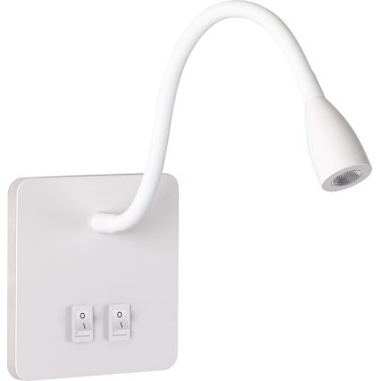 Brilagi - LED Flexibilná nástenná lampa MAYA Double LED/4W/230V + LED/3W biela