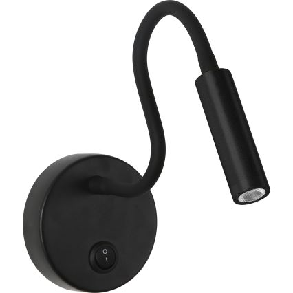 Brilagi - LED Flexibilná nástenná lampa MAYA LED/3W/230V 4000K čierna