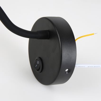 Brilagi - LED Flexibilná nástenná lampa MAYA LED/3W/230V 4000K čierna