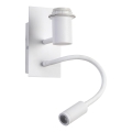 Brilagi - LED Flexibilná nástenná lampa NUBILA 1xE27/25W/230V + LED/3W biela