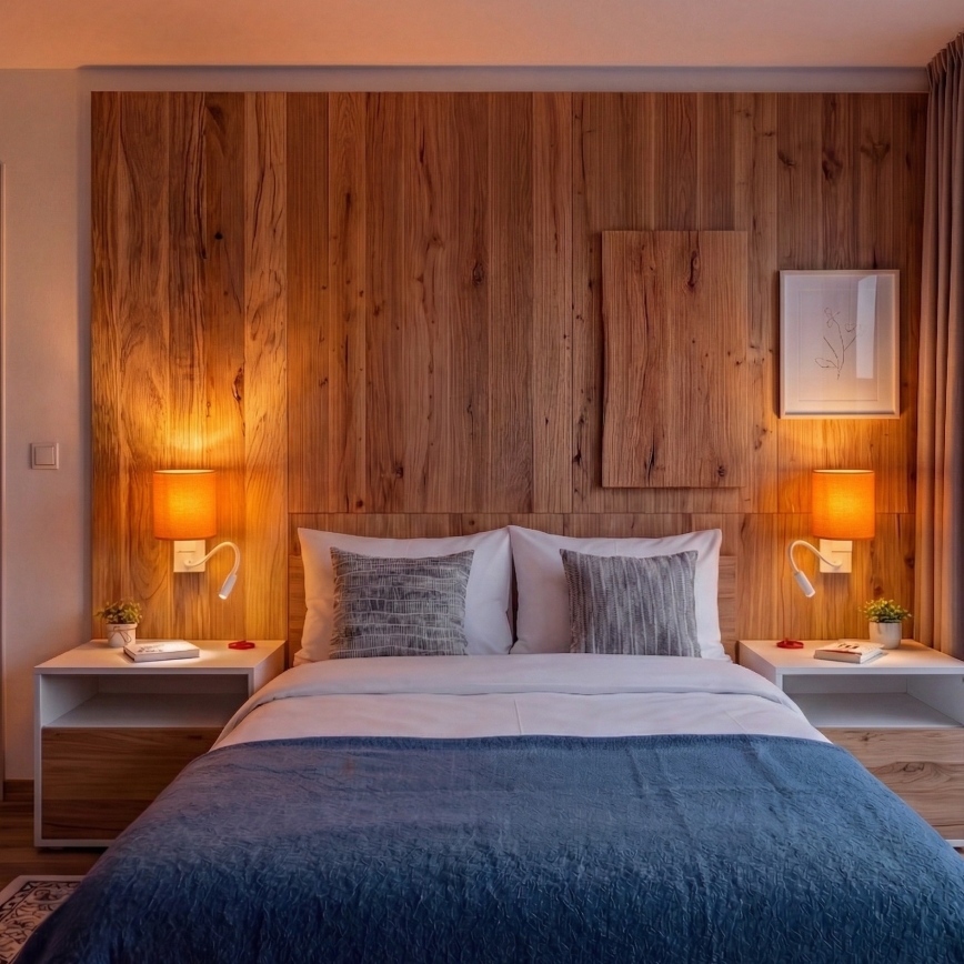 Brilagi - LED flexibilná nástenná lampa NUBILA 1xE27/25W/230V + LED/3W biela/oranžová