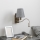 Brilagi - LED Flexibilná nástenná lampa NUBILA 1xE27/25W/230V + LED/3W matný chróm/šedá