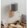 Brilagi - LED flexibilná nástenná lampa NUBILA WOOD 1xE27/25W/230V + LED/3W dub/biela/svetlošedá