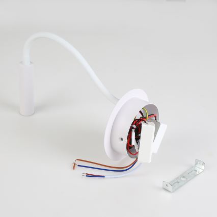 Brilagi - LED Flexibilná nástenná lampa s USB portom MAYA LED/3W/230V 4000K biela