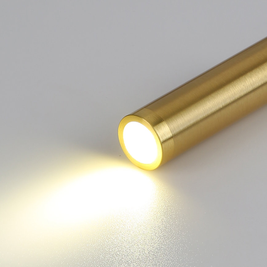 Brilagi - LED Flexibilná nástenná lampa s USB portom MAYA LED/3W/230V 4000K čierna/zlatá