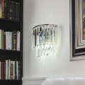 Brilagi - LED Krištáľové nástenné svietidlo MOZART 2xE14/40W/230V lesklý chróm