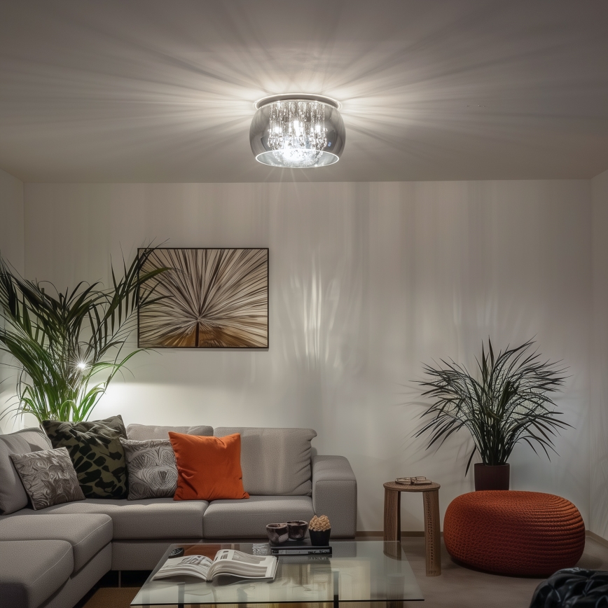 BRILAGI - LED krištáľové stropné svietidlo JEWEL 5xG9/40W/230V pr. 40 cm