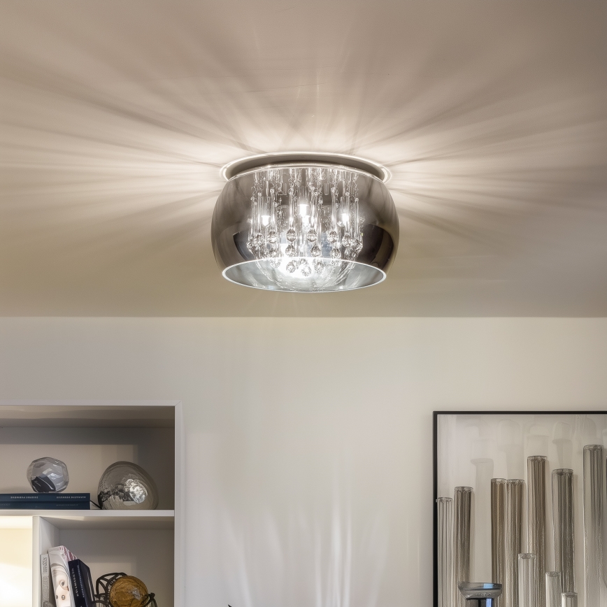 Brilagi - LED krištáľové stropné svietidlo JEWEL 5xG9/42W/230V priemer 40 cm