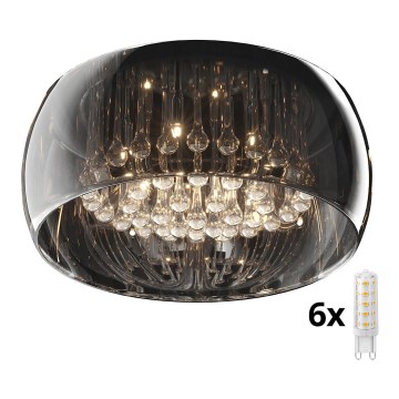 Brilagi - LED Krištáľové stropné svietidlo JEWEL 6xG9/42W/230V