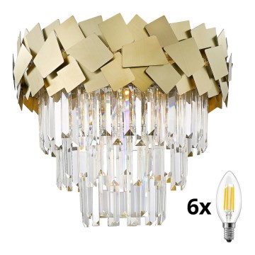 Brilagi - LED Krištáľové stropné svietidlo MIRAGE 6xE14/40W/230V