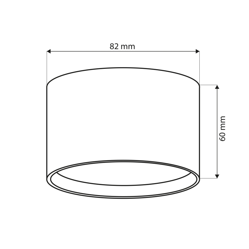 BRILAGI - LED Kúpeľňové bodové svietidlo SMOOTH 1xGX53/15W/230V 60x82 mm antracit IP54