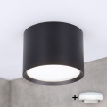 BRILAGI - LED Kúpeľňové bodové svietidlo SMOOTH 1xGX53/15W/230V 60x82 mm čierna IP54