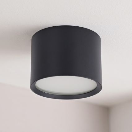 BRILAGI - LED Kúpeľňové bodové svietidlo SMOOTH 1xGX53/15W/230V 60x82 mm čierna IP54