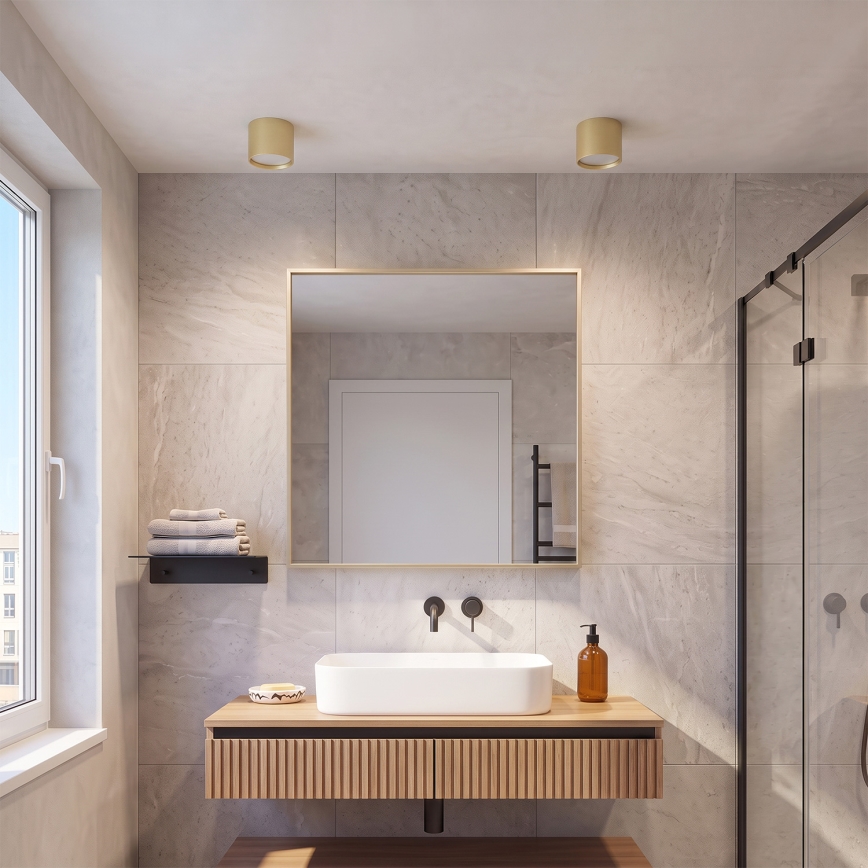 BRILAGI - LED kúpeľňové bodové svietidlo SMOOTH 1xGX53/15W/230V 60x82 mm zlatá IP54