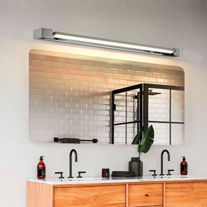 Brilagi - LED osvetlenie zrkadla do kúpeľne AQUA LINE LED/24W/230V 90 cm IP44 lesklý chróm CRI 90