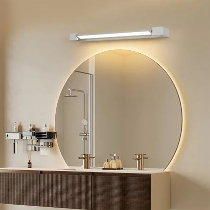 Brilagi - LED osvetlenie kúpeľňového zrkadla AQUA LINE LED/18W/230V 60 cm IP44 matný chróm CRI 90