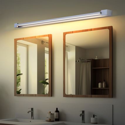 Brilagi - LED kúpeľňové osvetlenie zrkadla AQUA LINE LED/36W/230V 120 cm IP44 matný chróm CRI 90