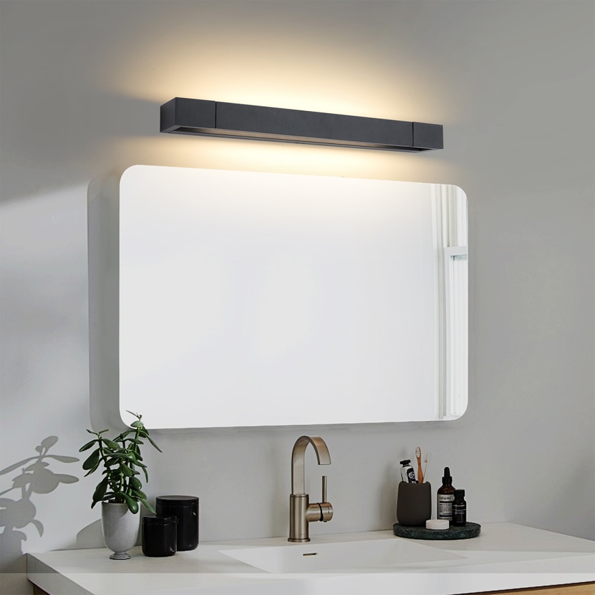 Brilagi - LED osvetlenie zrkadla do kúpeľne AQUA LINE LED/12W/230V 45 cm IP44 čierna CRI 90