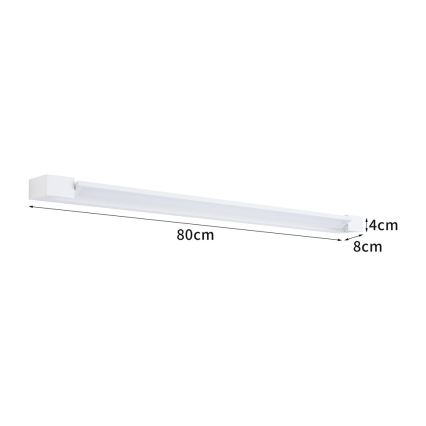 BRILAGI - LED osvetlenie kúpeľňového zrkadla AQUA LINE LED/20W/230V 80 cm IP44 biela CRI 90