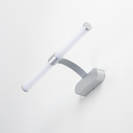 Brilagi - LED kúpeľňové osvetlenie zrkadla 2v1 TUBEO LED/6W/230V 40 cm IP44 strieborná