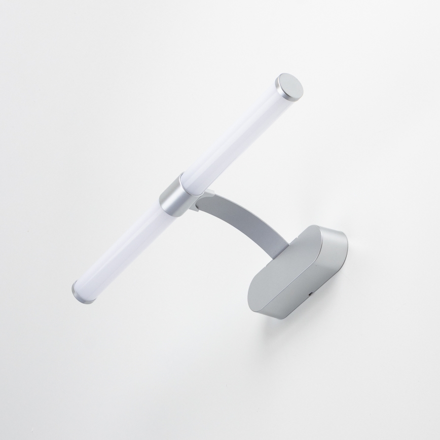 Brilagi - LED kúpeľňové osvetlenie zrkadla 2v1 TUBEO LED/6W/230V 40 cm IP44 strieborná