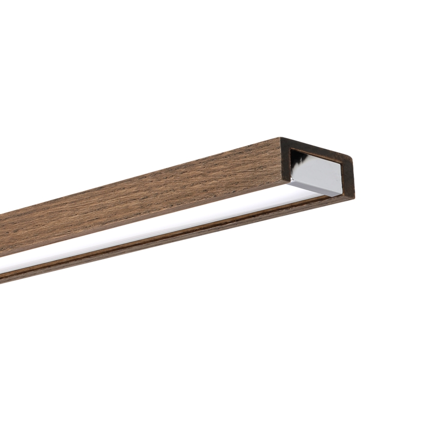 BRILAGI - LED kúpeľňové osvetlenie zrkadla WOODY MIRROR 3v1 LED/15W/230V 80 cm IP44 lesklý chróm/dub orech