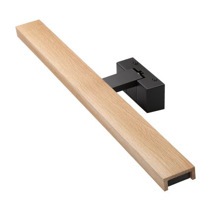 Brilagi - LED osvetlenie kúpeľňového zrkadla 3v1 WOODY MIRROR LED/12W/230V 60 cm IP44 čierna/dub