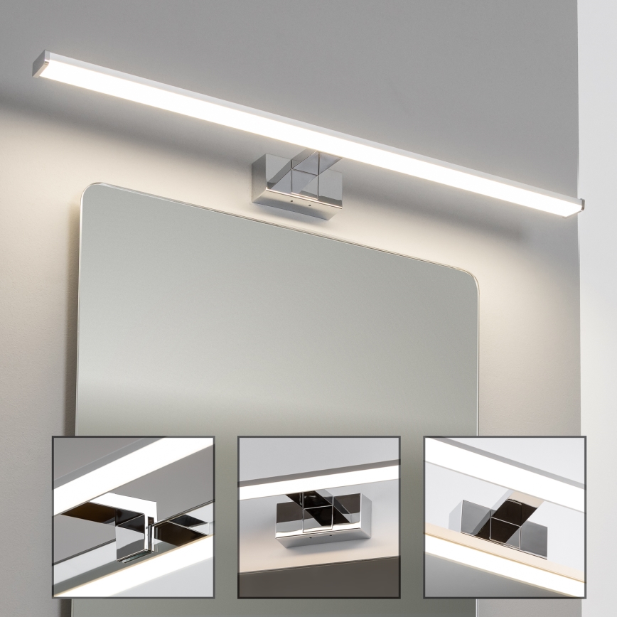 Brilagi - LED kúpeľňové osvetlenie zrkadla 3v1 VESTRA LED/15W/230V 80 cm IP44 lesklý chróm