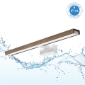 Brilagi - LED kúpeľňové osvetlenie zrkadla 3v1 WOODY MIRROR 3v1 LED/12W/230V 60 cm IP44 biela/dub orech