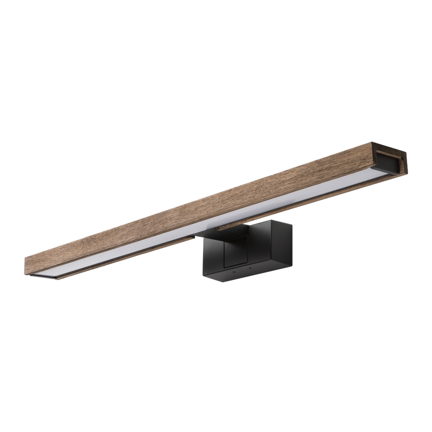 Brilagi - LED osvetlenie kúpeľňového zrkadla 3v1 WOODY MIRROR LED/12W/230V IP44 čierna/dub orech