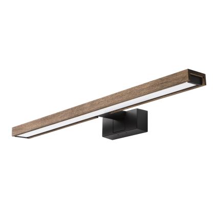 Brilagi - LED osvetlenie kúpeľňového zrkadla 3v1 WOODY MIRROR LED/12W/230V IP44 čierna/dub orech