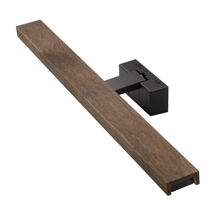 Brilagi - LED osvetlenie kúpeľňového zrkadla 3v1 WOODY MIRROR LED/12W/230V IP44 čierna/dub orech