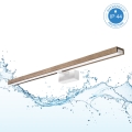 Brilagi - LED Kúpeľňové osvetlenie zrkadla 3v1 WOODY MIRROR LED/15W/230V 80 cm IP44 biela/dub orech