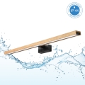 Brilagi - LED kúpeľňové osvetlenie zrkadla 3v1 WOODY MIRROR LED/15W/230V 80 cm IP44 čierna/dub
