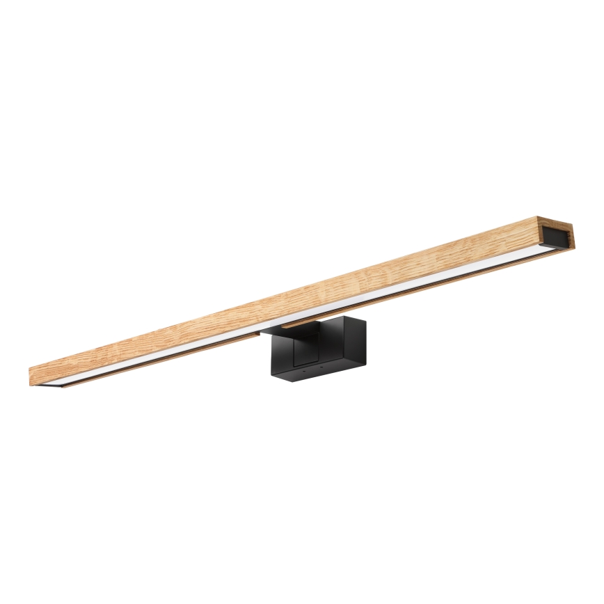 Brilagi - LED kúpeľňové osvetlenie zrkadla 3v1 WOODY MIRROR LED/15W/230V 80 cm IP44 čierna/dub