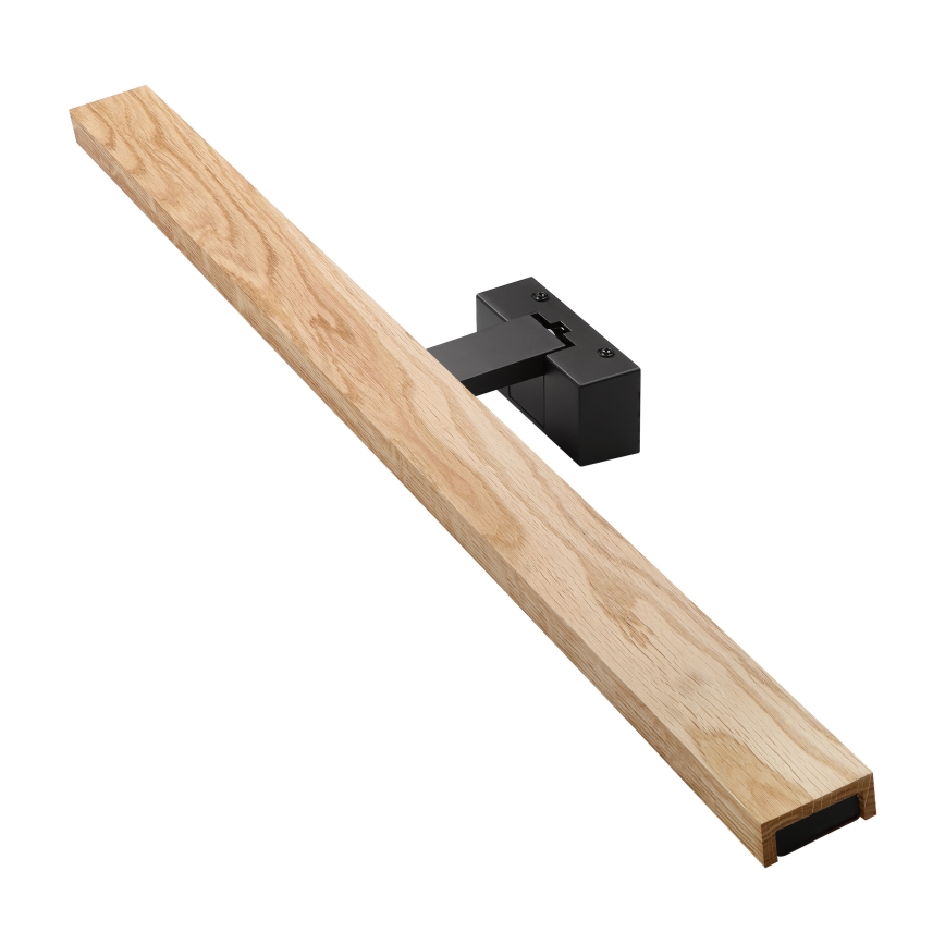 Brilagi - LED kúpeľňové osvetlenie zrkadla 3v1 WOODY MIRROR LED/15W/230V 80 cm IP44 čierna/dub