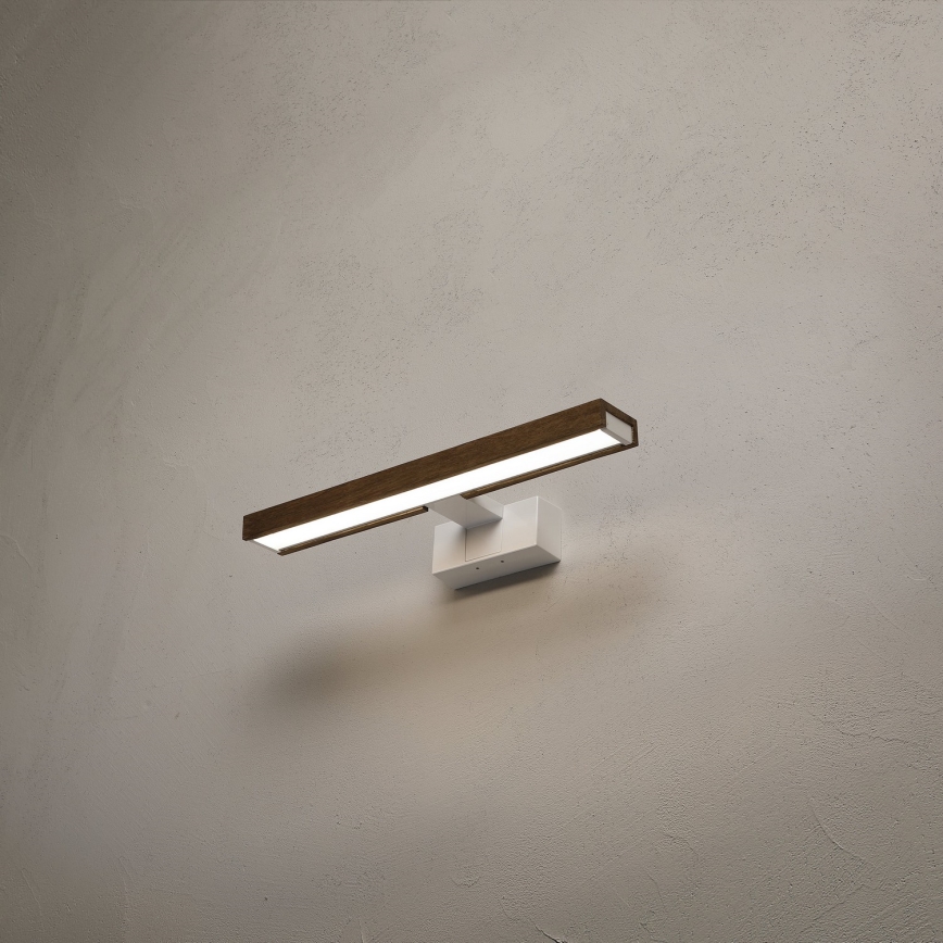 BRILAGI - LED kúpeľňové osvetlenie na zrkadlo 3v1 WOODY MIRROR LED/8W/230V 40 cm IP44 biela/dub