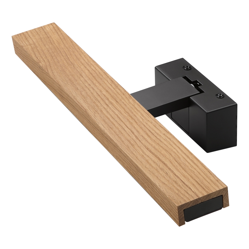 Brilagi - LED osvetlenie zrkadla do kúpeľne 3v1 WOODY MIRROR LED/8W/230V IP44 čierna/dub