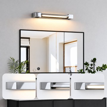 BRILAGI - LED kúpeľňové osvetlenie zrkadla AQUA LINE LED/12W/230V 45 cm IP44 lesklý chróm CRI 90
