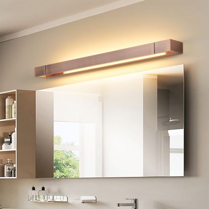 Brilagi - LED Kúpeľňové osvetlenie zrkadla AQUA LINE LED/18W/230V 60 cm IP44 bronzové CRI 90