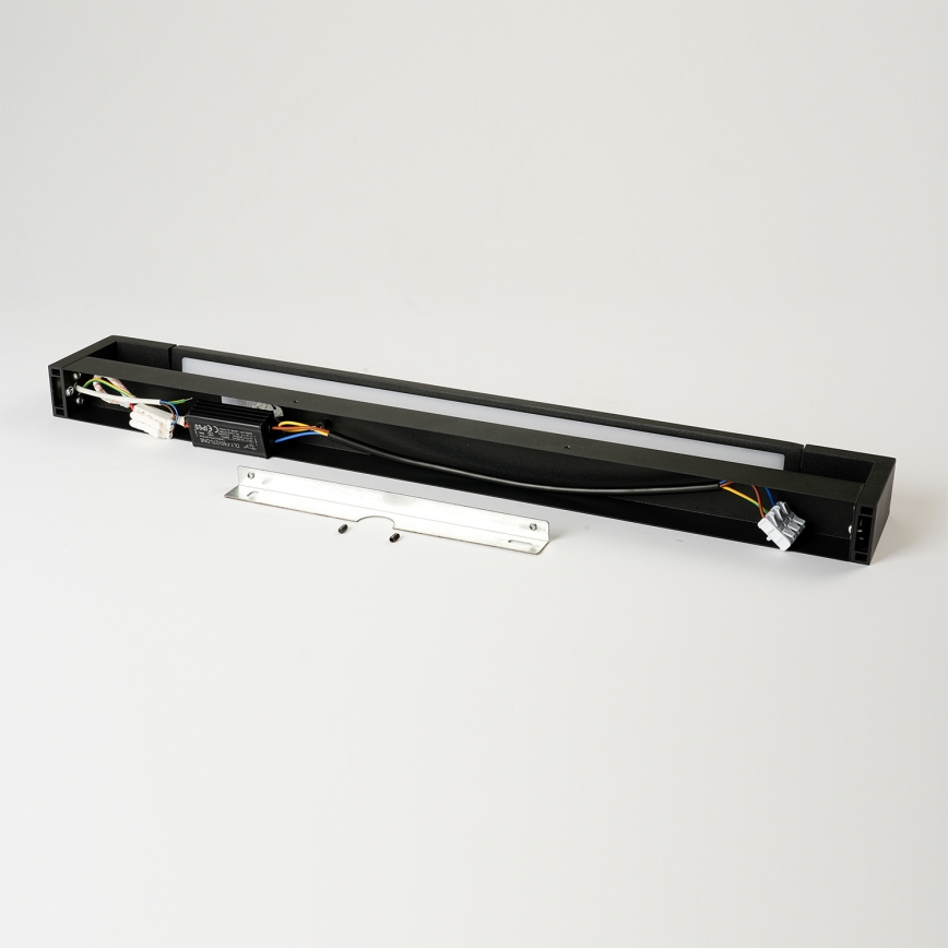 Brilagi - LED kúpeľňové osvetlenie na zrkadlo AQUA LINE LED/18W/230V 60 cm IP44 čierne CRI 90