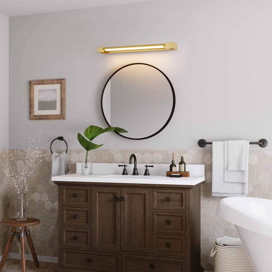 Brilagi - LED kúpeľňové osvetlenie zrkadla AQUA LINE LED/18W/230V 60 cm IP44 zlaté CRI 90