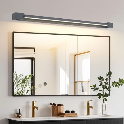 Brilagi - LED kúpeľňové osvetlenie zrkadla AQUA LINE LED/24W/230V 90 cm IP44 antracit CRI 90
