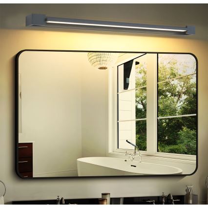 Brilagi - LED kúpeľňové osvetlenie zrkadla AQUA LINE LED/24W/230V 90 cm IP44 antracit CRI 90