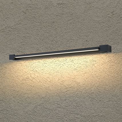 Brilagi - LED kúpeľňové osvetlenie zrkadla AQUA LINE LED/24W/230V 90 cm IP44 čierna CRI 90