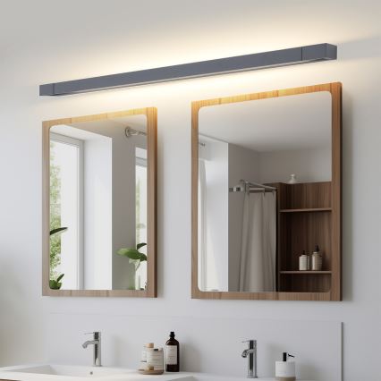 Brilagi - LED osvetlenie zrkadla do kúpeľne AQUA LINE LED/36W/230V 120 cm IP44 antracit CRI 90